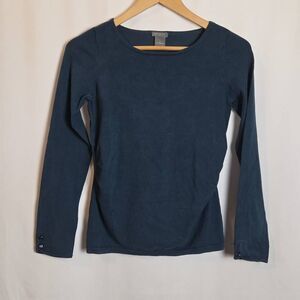 Ann Taylor Navy Blue Longsleeve Top  XS